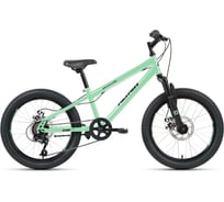 Велосипед ALTAIR MTB HT 20 2.0 disc 20, рост 10.5, 2019-2020, мятный/черный RBKT0MN06004