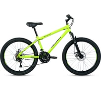 Велосипед ALTAIR MTB HT 24 2.0 disc 24, рост 14, 2019-2020, светло-зеленый/черный RBKT01N4P004