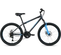 Велосипед ALTAIR MTB HT 24 2.0 disc 24, рост 14, 2019-2020, серый/голубой RBKT01N4P003