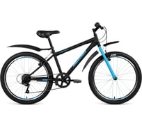 Велосипед ALTAIR MTB HT 24 1.0 24, рост 14, 2018-2019, черный матовый RBKN91N46005