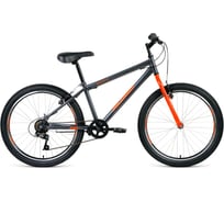 Велосипед ALTAIR MTB HT 24 1.0 24 рост 14, 2019-2020, серый/оранжевый RBKT0MN46004