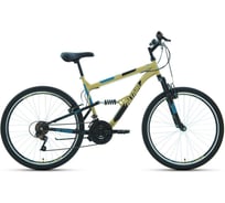 Велосипед ALTAIR MTB FS 26 1.0, рост 18, 2019-2020, бежевый/черный RBKT0SN6P011