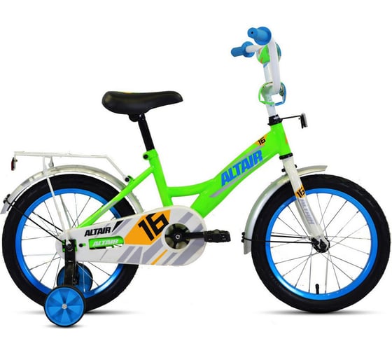 Велосипед ALTAIR KIDS 16, 2019-2020, ярко-зеленый/синий RBKT0LNG1003