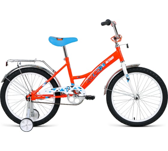 Велосипед ALTAIR KIDS 20, рост 13, 2018-2019, белый/оранжевый RBKN9YN01003 1