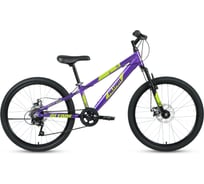 Велосипед ALTAIR AL 24 D, рост 11, 2019-2020, фиолетовый/зеленый RBKT01647003