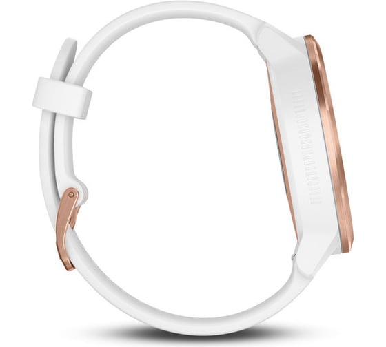 Смарт-часы Garmin vivoactive 3 золотистые с белым ремешком 010-01769-07