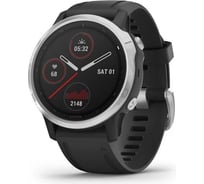 Смарт-часы Garmin fenix 6S серебристый с черным ремешком 010-02159-01