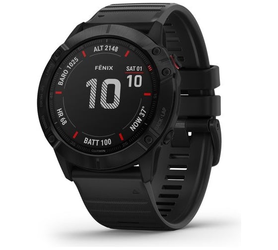 Смарт-часы Garmin fenix 6X Pro черный с черным ремешком 010-02157-01 1