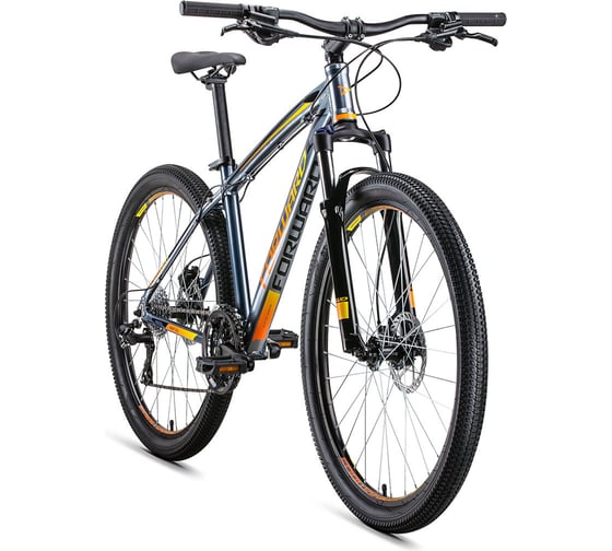 Велосипед FORWARD NEXT 27,5 3.0 disc, рост 15, 2018-2019, серый/оранжевый, RBKW9M67R005