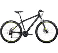 Велосипед FORWARD APACHE 27.5 3.0 disc, рост 17, 2019-2020, черный матовый RBKW0M67Q004