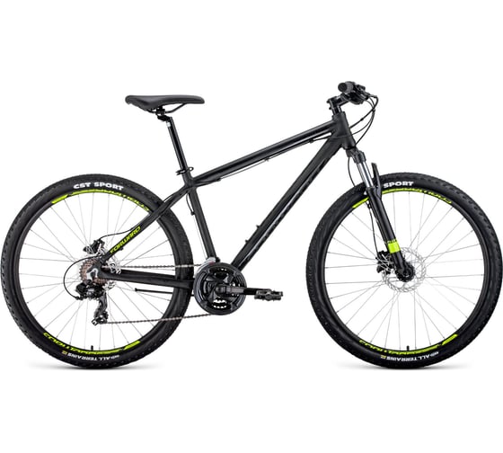 Велосипед FORWARD APACHE 27.5 3.0 disc, рост 17, 2019-2020, черный матовый RBKW0M67Q004 1