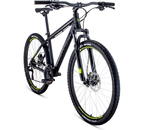 Велосипед FORWARD APACHE 27.5 3.0 disc, рост 21, 2019-2020, черный матовый RBKW0M67Q010