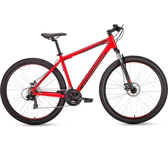 Велосипед FORWARD APACHE 29 2.0 disc, рост 17, 2018-2019, красный/черный RBKW9M69Q006