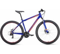 Велосипед FORWARD APACHE 29 2.0 disc, рост 19, 2018-2019, синий/оранжевый RBKW9M69Q008