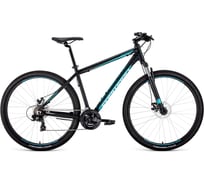 Велосипед FORWARD APACHE 29 2.0 disc, рост 19, 2019-2020, черный матовый RBKW0M69Q002