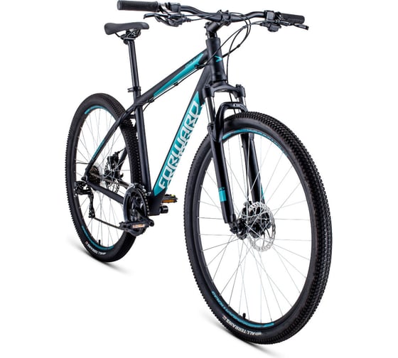 Велосипед FORWARD APACHE 29 2.0 disc, рост 19, 2019-2020, черный матовый RBKW0M69Q002
