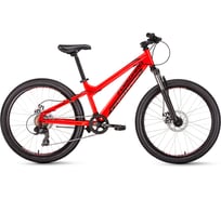Велосипед FORWARD TITAN 24 2.0 disc рост 13, 2018-2019, красный, RBKW91N47006