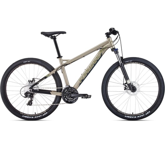 Велосипед FORWARD QUADRO 27,5 2.0 disc рост 17, 2019-2020, бежевый матовый RBKW0M67R009