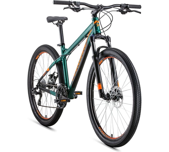 Велосипед FORWARD QUADRO 27,5 2.0 disc рост 19 2018-2019, зеленый матовый RBKW9M67R017