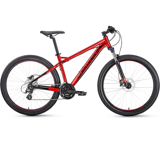 Велосипед FORWARD QUADRO 27,5 3.0 disc рост 17, 2019-2020, красный RBKW0M67R027 1