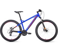 Велосипед FORWARD QUADRO 27,5 3.0 disc рост 19, 2018-2019, синий RBKW9M67R020