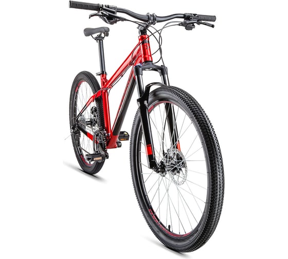 Велосипед FORWARD QUADRO 27,5 3.0 disc рост 19 2018-2019, красный RBKW9M67R021