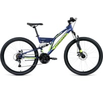 Велосипед FORWARD RAPTOR 26 2.0 disc рост 18, 2018-2019, синий матовый RBKW9SN6Q006