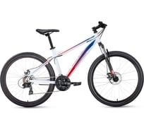 Велосипед FORWARD FLASH 26 2.0 disc рост 15, 2018-2019, белый RBKW9MN6Q021