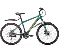 Велосипед FORWARD HARDI 26 2.0 disc рост 17, 2019-2020, зеленый матовый RBKW0M66Q011