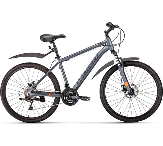 Велосипед FORWARD HARDI 26 2.0 disc рост 17, 2019-2020, серый матовый RBKW0M66Q007