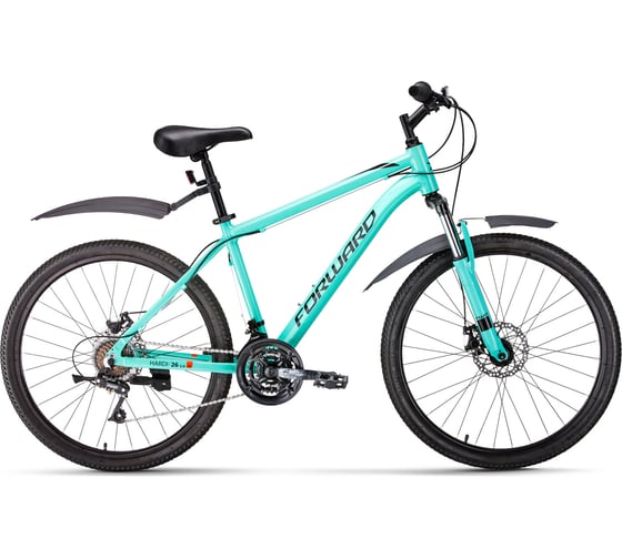 Велосипед FORWARD HARDI 26 2.0 disc рост 17, 2018-2019, мятный RBKW9M66Q011