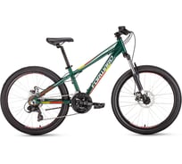Велосипед FORWARD TWISTER 24 2.0 disc рост 13, 2018-2019, зеленый матовый RBKW9164Q002