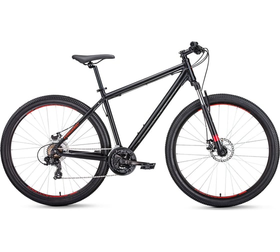 Велосипед FORWARD APACHE 27,5 2.0 disc, рост 17, 2018-2019, черный матовый, RBKW9M67Q020