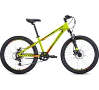 Велосипед FORWARD TWISTER 24 2.0 disc рост 13, 2019-2020, желтый/черный RBKW0164Q003