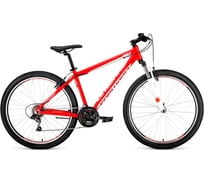 Велосипед FORWARD APACHE 27,5 1.0, рост 17, 2019-2020, красный/белый, RBKW0M67Q018