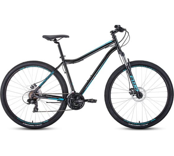 Велосипед FORWARD SPORTING 29 2.0 disc, рост 21, 2019-2020, черный/бирюзовый RBKW0MN9Q013