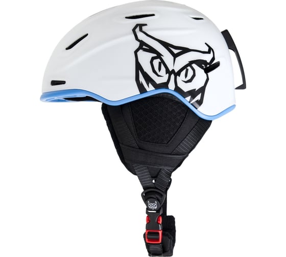 Зимний шлем White Owl HK004, M/54-58 см, белый с синим W112792