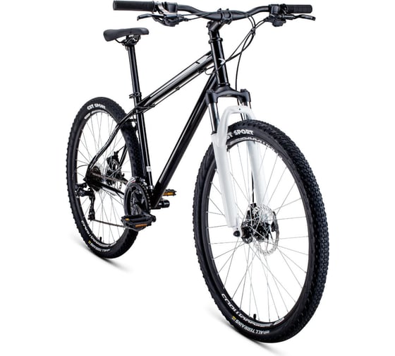Велосипед FORWARD SPORTING 27.5 2.0 disc, рост 17, 2019-2020, черный/белый RBKW0MN7Q022