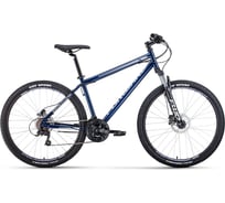 Велосипед FORWARD SPORTING 27.5 3.0 disc, рост 17, темно-синий/серый RBKW0MN7Q004
