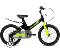 Велосипед FORWARD COSMO 16 2018-2019, черный/зеленый RBKW9L6G1007