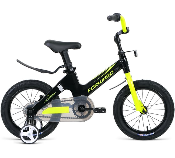 Велосипед FORWARD COSMO 12, 2018-2019, черный/зеленый RBKW9L6E1005