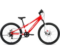 Велосипед FORWARD RISE 24 2.0 disc рост 11, 2018-2019, красный/белый RBKW91647008