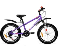 Велосипед FORWARD UNIT 20 2.0 рост 10.5, 2019-2020, фиолетовый/белый RBKW01N06005