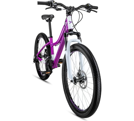 Велосипед FORWARD SEIDO 24 2.0 disc рост 13, 2018-2019, фиолетовый RBKW9664Q003