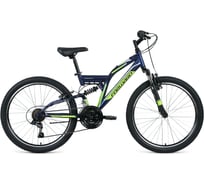Велосипед FORWARD RAPTOR 24 рост 14.5 2018-2019, синий матовый RBKW92N06003