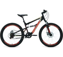Велосипед FORWARD RAPTOR 24 2.0 disc рост 15, 2019-2020, черный/красный RBKW02N46002
