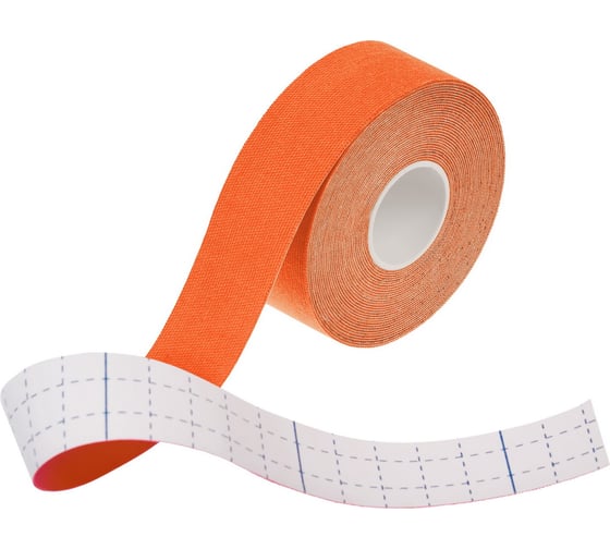 Кинезио тейп BRADEX 5 м x 2.5 см, оранжевый SF 1008