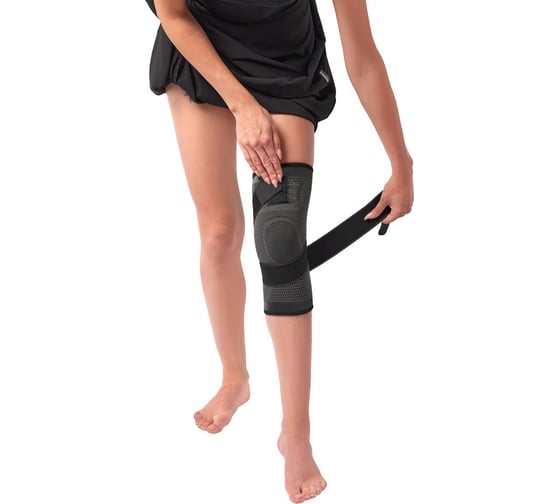 Суппорт колена BRADEX с утяжкой, черный SF 0665