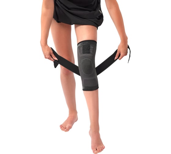 Суппорт колена BRADEX с утяжкой, черный SF 0665