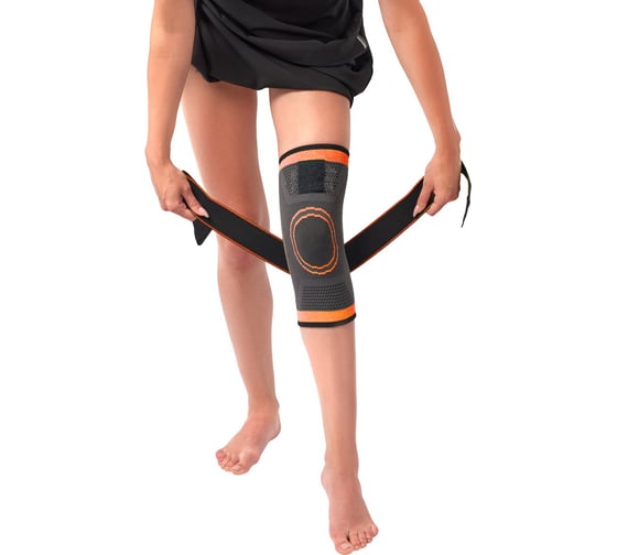 Суппорт колена BRADEX с утяжкой, оранжевый SF 0664